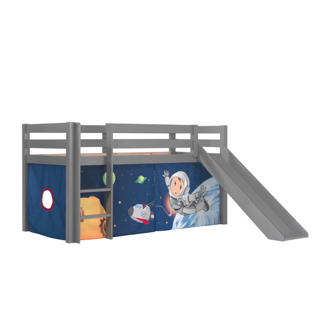 Lucevi pino halfhoogslaper h115cm met glijbaan 90 x 200 cm space 3011943 large