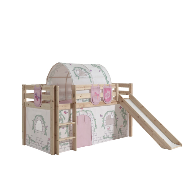 Lucevi pino halfhoogslaper + ladder + glijbaan + birdy gordijntjes + 3 zakjes 3012342 large