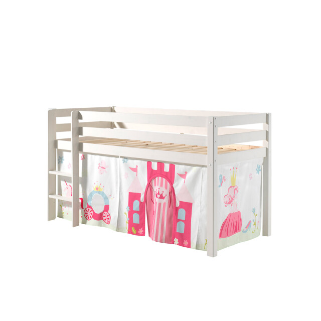 Lucevi pino halfhoogslaper h115cm met ladder 90 x 200 cm princess 3012401 large