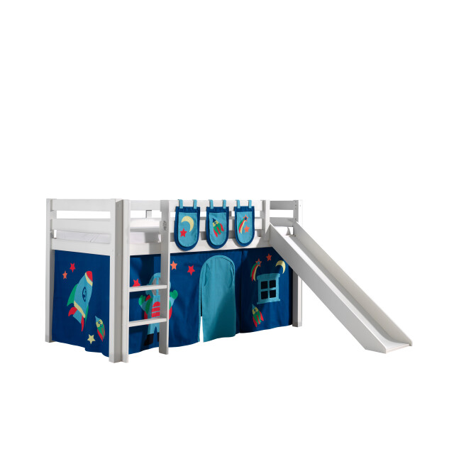 Lucevi pino halfhoogslaper h115cm met glijbaan 90 x 200 cm astro 3012361 large