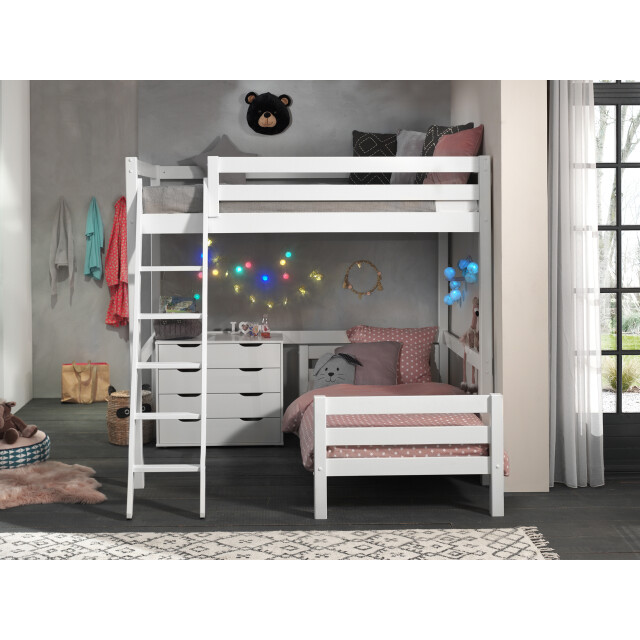Lucevi pino mezzanine bed 140 x 200 cm pino bed 90 x 200 cm pino 3011982 large