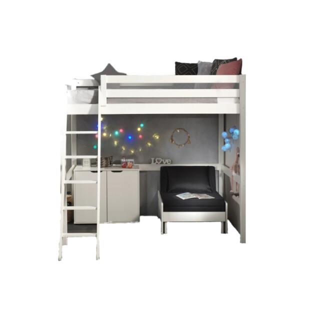 Lucevi pino mezzanine bed 140 x 200 cm pino commode 2 deuren pino 3012303 large