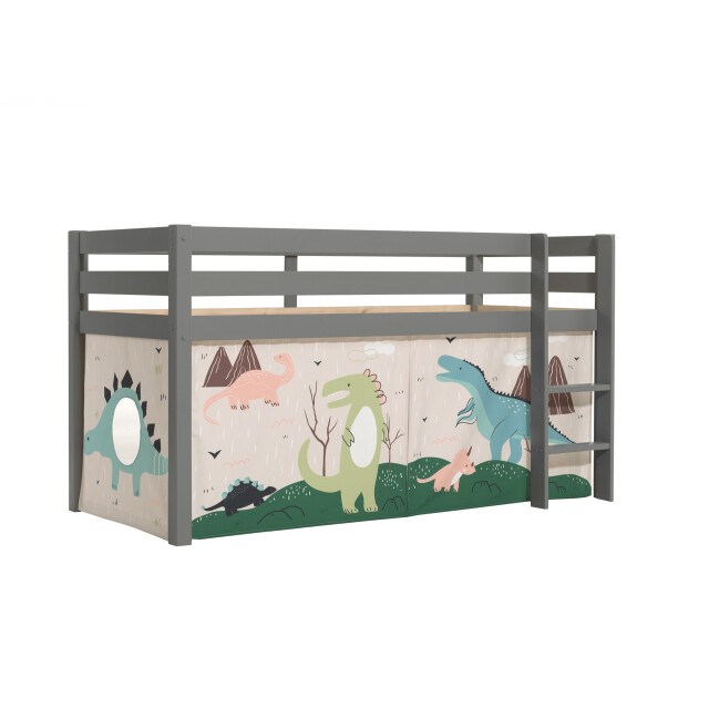Lucevi pino halfhoogslaper h115cm met ladder 90 x 200 cm dino 3012121 large
