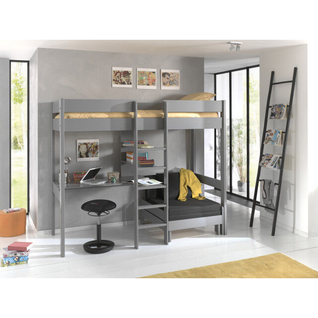 Lucevi pino hoogslaper + bureau + fauteuil 90x200 cm - 3012002 large