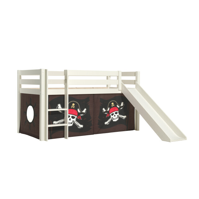 Lucevi pino halfhoogslaper h115cm met glijbaan 90 x 200 cm caribian 3012025 large