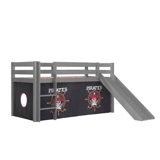 Lucevi pino halfhoogslaper h115cm met glijbaan 90 x 200 cm pirates 3011942 large