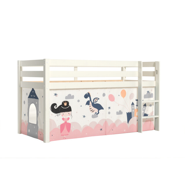 Lucevi pino halfhoogslaper h115cm met ladder 90 x 200 cm princess sophie 3012083 large