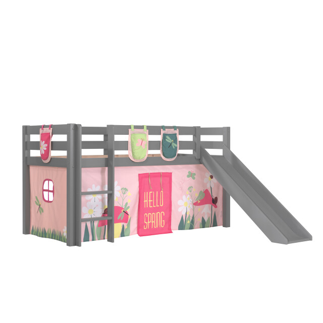 Lucevi pino halfhoogslaper h115cm met glijbaan 90 x 200 cm spring 3011924 large
