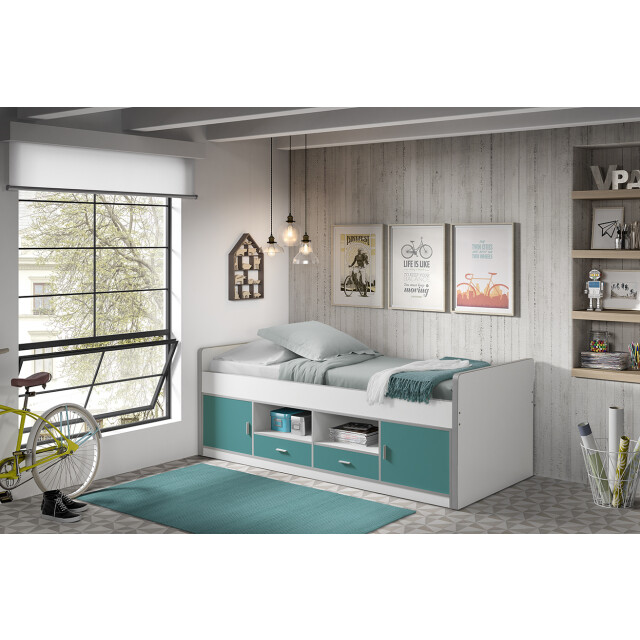 Lucevi bonny 90 kajuitbed 90x200cm turquoise 3012232 large