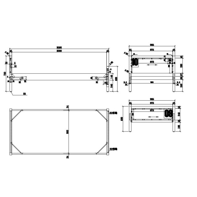 Lucevi alix bed 90x200cm bruin/ zwart 3012203 large