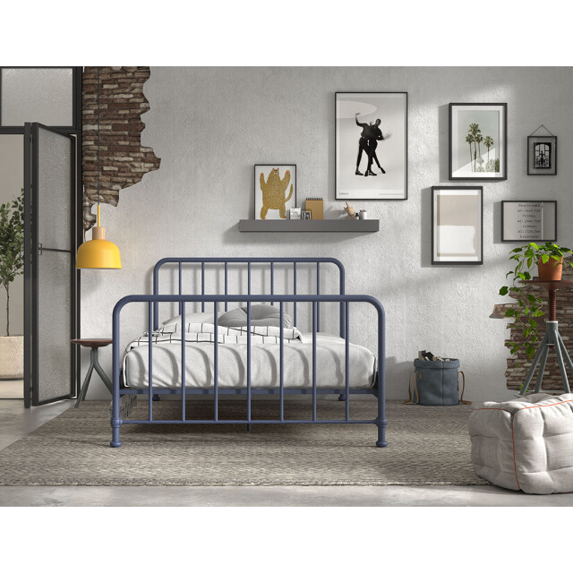Lucevi bronxx bed 140x200cm blue denim 3012567 large