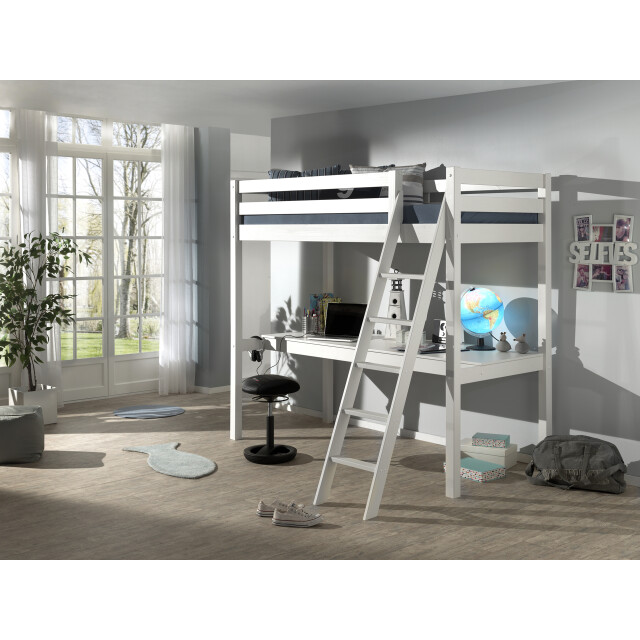 Lucevi pino mezzanine bed 90 x 200 cm pino bureau voor mezzanine 90/140cm 3011987 large