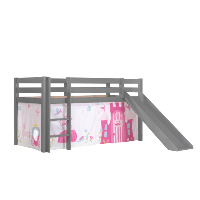 Lucevi pino halfhoogslaper h115cm met glijbaan 90 x 200 cm princess 3011926 large