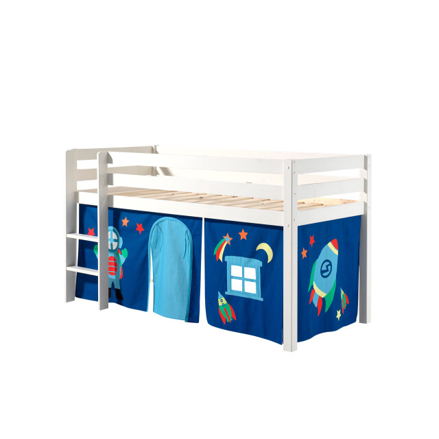Lucevi pino halfhoogslaper h115cm met ladder 90 x 200 cm astro 3012405 large