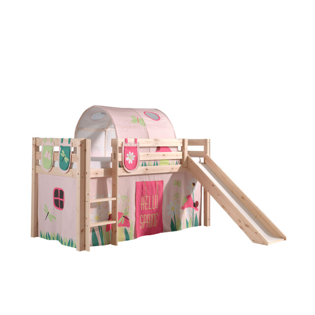 Lucevi pino halfhoogslaper + ladder + glijbaan + spring gordijntjes + 3 zakjes 3012329 large