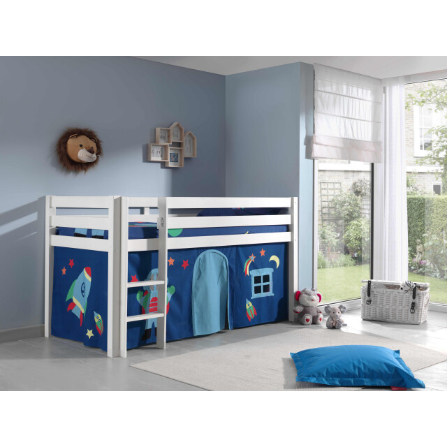 Lucevi pino halfhoogslaper h115cm met ladder 90 x 200 cm astro 3012405 large