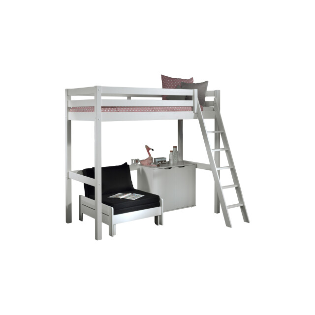 Lucevi pino mezzanine bed 90 x 200 cm pino commode 2 deuren pino 3012304 large