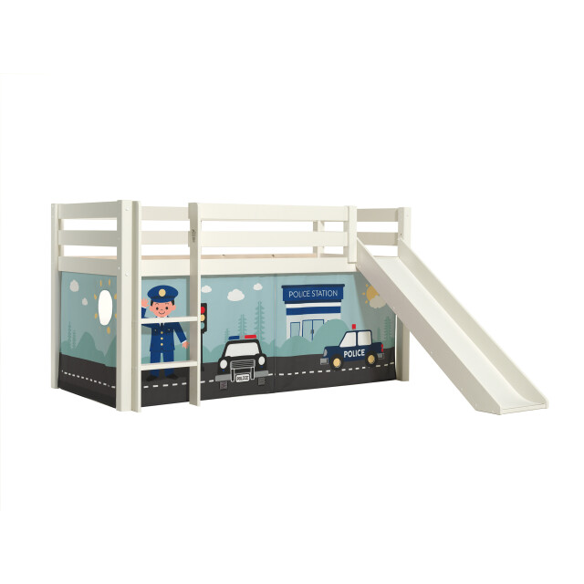 Lucevi pino halfhoogslaper h115cm met glijbaan 90 x 200 cm police 3012027 large