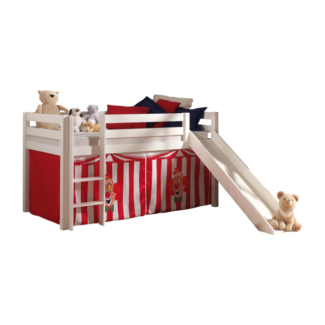 Lucevi pino halfhoogslaper h115cm met glijbaan 90 x 200 cm chucky 3012368 large