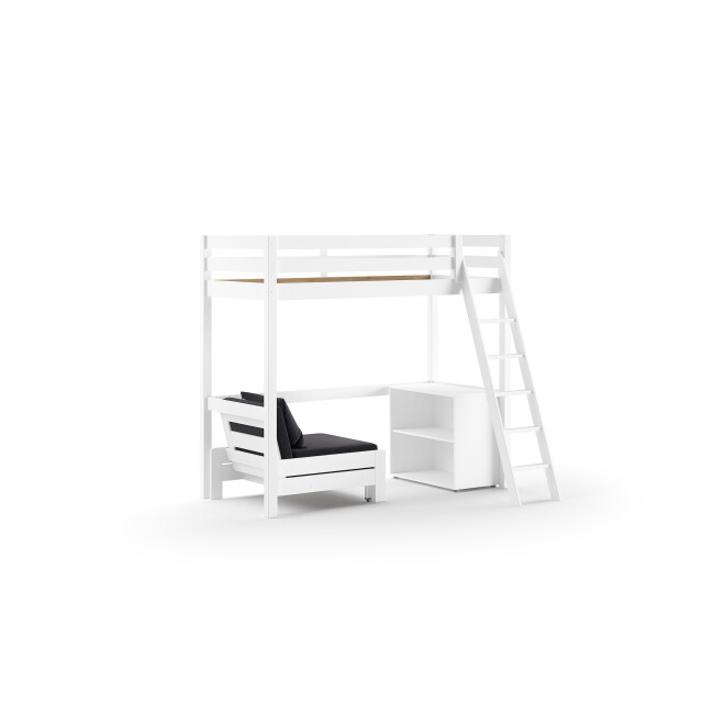 Lucevi pino mezzanine bed 90 x 200 cm pino boekenkast voor halfhoogslaper 3012585 large