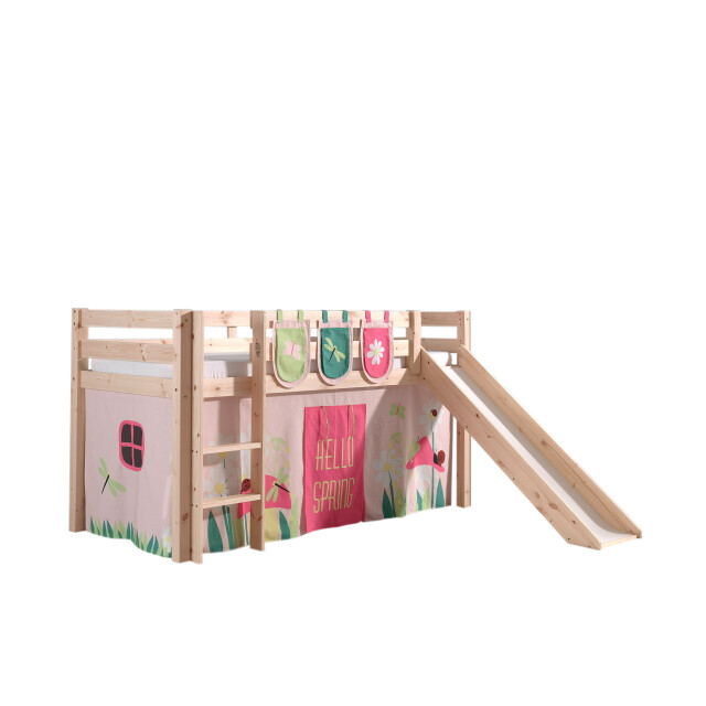 Lucevi pino halfhoogslaper + ladder + glijbaan + spring gordijntjes + 3 zakjes 3012327 large