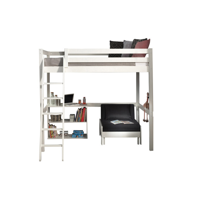 Lucevi pino mezzanine bed 140 x 200 cm pino boekenkast voor 3011967 large