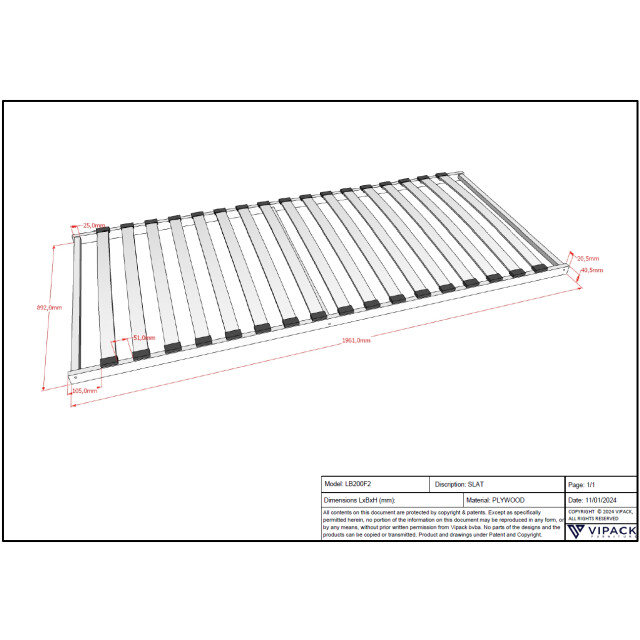 Lucevi lattenbodem kader 17 latten 90x200 cm 3012548 large