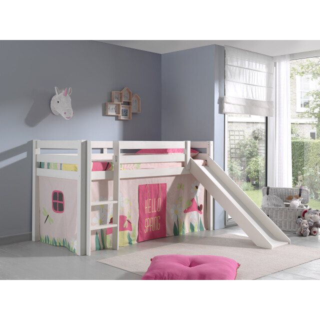 Lucevi pino halfhoogslaper h115cm met glijbaan 90 x 200 cm spring 3012349 large