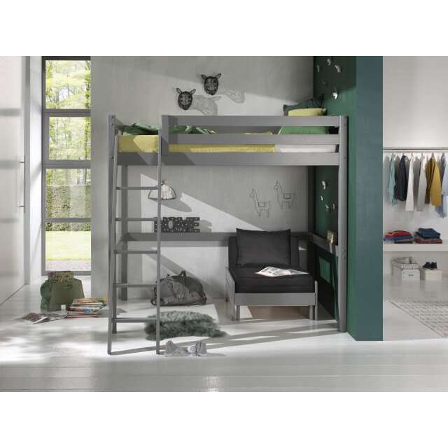 Lucevi pino mezzanine bed 140 x 200 cm pino mezzanine bed met zetelbed 3011970 large