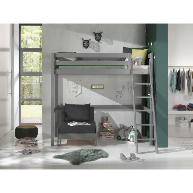 Lucevi pino mezzanine bed 90 x 200 cm pino mezzanine bed met zetelbed 3011974 large