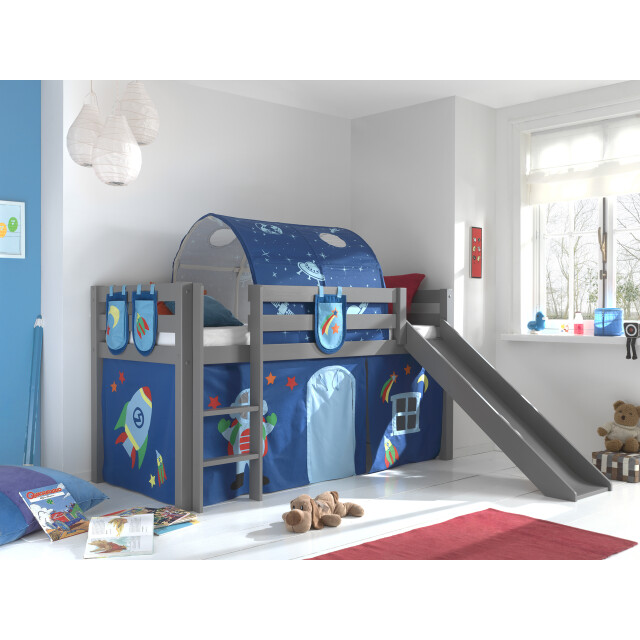 Lucevi pino halfhoogslaper h115cm met glijbaan 90 x 200 cm astro 3011933 large