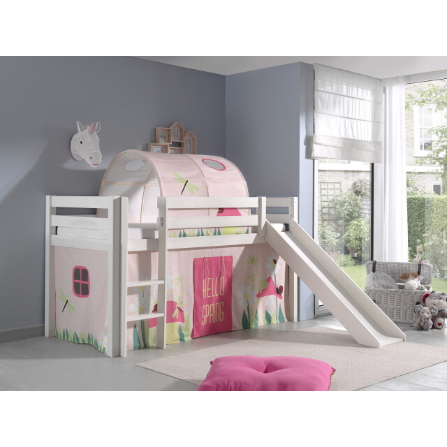 Lucevi pino halfhoogslaper h115cm met glijbaan 90 x 200 cm spring 3012351 large