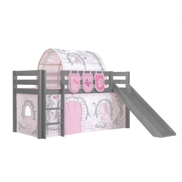 Lucevi pino halfhoogslaper h115cm met glijbaan 90 x 200 cm birdy 3011937 large