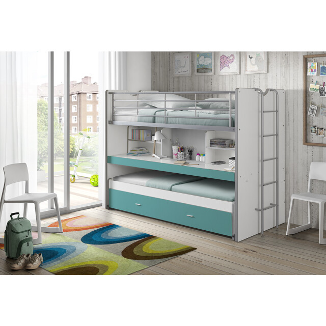 Lucevi bonny stapelbed 90x200cm turquoise 3012315 large