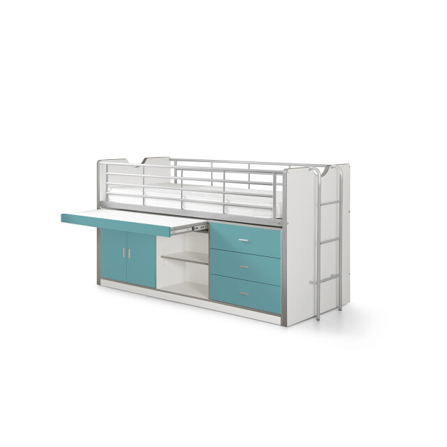 Lucevi bonny 95 halfhoogslaper 90x200cm turquoise 3012435 large