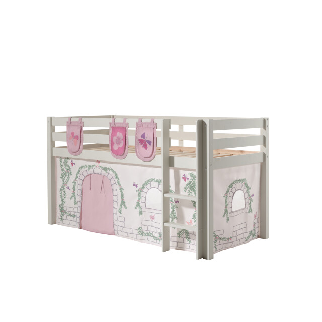 Lucevi pino halfhoogslaper h115cm met ladder 90 x 200 cm birdy 3012411 large