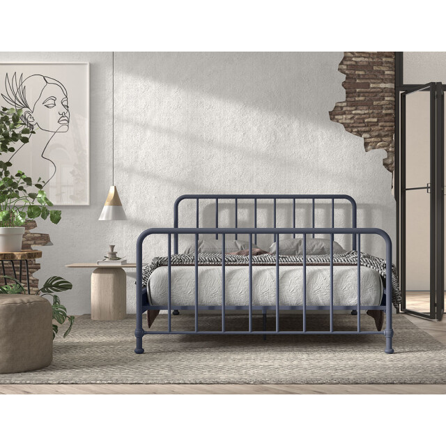 Lucevi bronxx bed 160x200cm blue denim 3012571 large