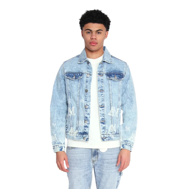 Amicci Maranzo denim jas Amicci Maranzo Spijker Jas large