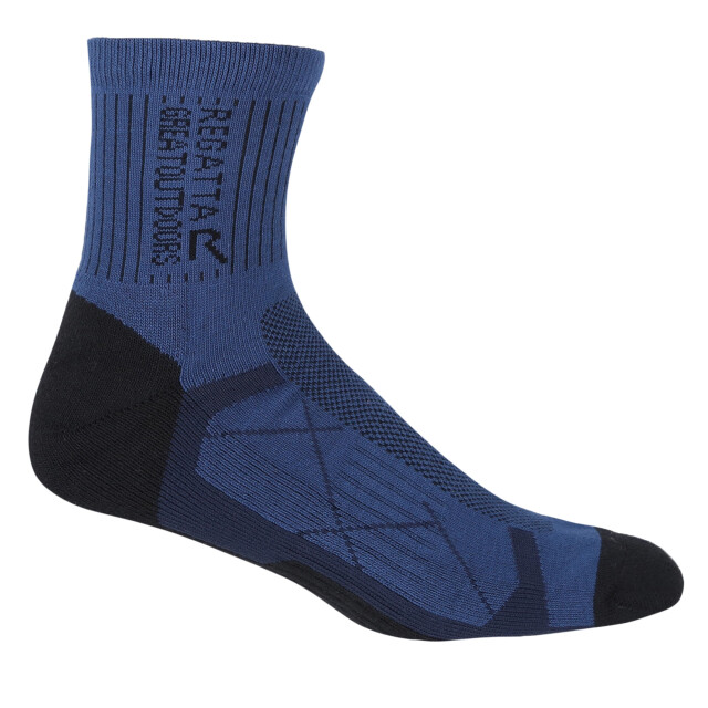 Regatta Heren actieve outdoor sokken (set van 2) UTRG10497_navydarksteel large