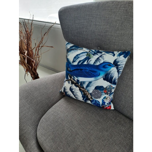 Furnilux set van 2 sierkussens vogel - 3015145 large