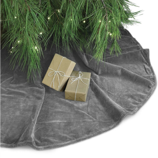 Unique Living treeskirt kelsey 120Øcm dark grey kerstboomkleed 3014246 large