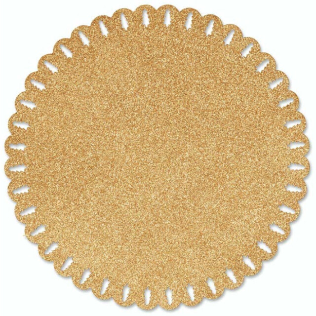 Unique Living | placemat xmas | rond | polyester | | Ø38cm 3014221 large