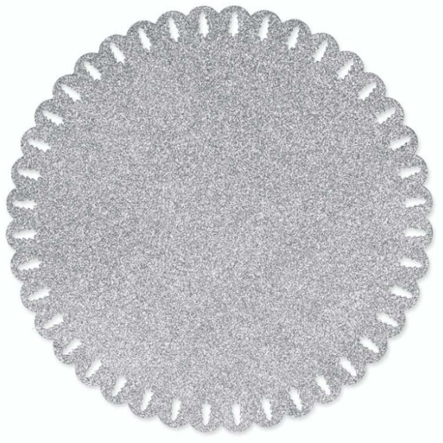Unique Living | placemat xmas | rond | polyester | | Ø38cm 3014222 large