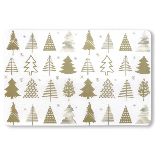 Unique Living placemat xmas tree 30x45cm gold 3014499 large