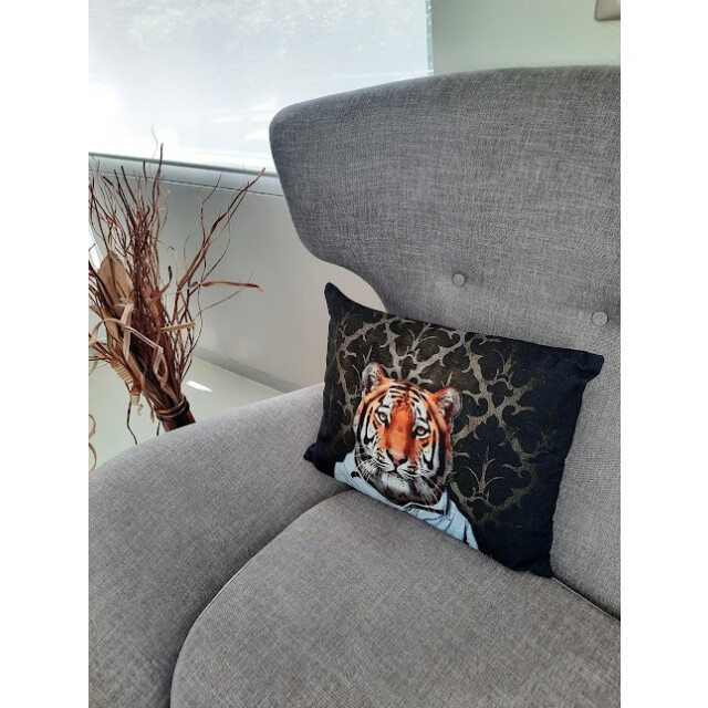 Furnilux set van 2 sierkussens tyger 3015140 large