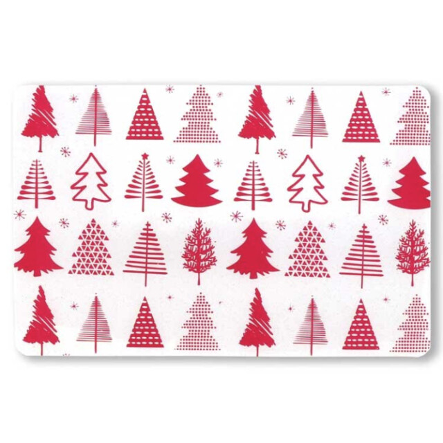 Unique Living placemat xmas tree 30x45cm red 3014500 large
