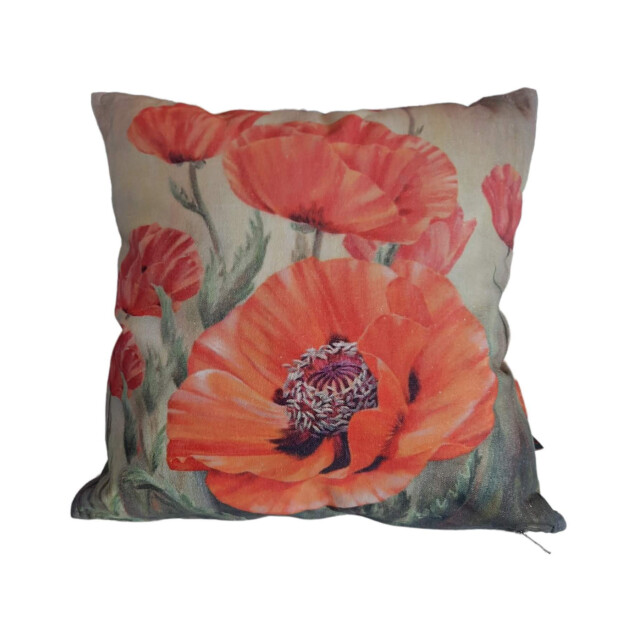Furnilux set van 2 sierkussens klaproos sylvia 3015139 large