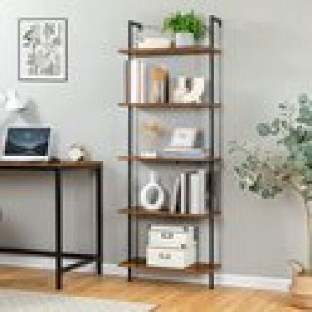 Furnilux 5-laags wand gemonteerde opbergladder 3015198 large