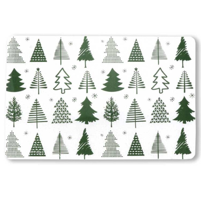 Unique Living placemat xmas tree 30x45cm dark green 3014498 large