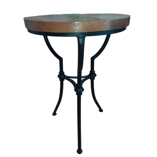 Furnilux Bijzettafel waai mangohout stalen onderstel 3014896 large
